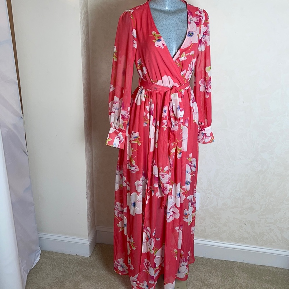 Pink lily dress